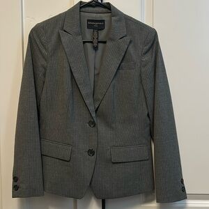 4P Banana Republic gray pin-stripe suit separate